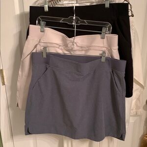 Stylish Skirt Trio in Black, cream and Gray